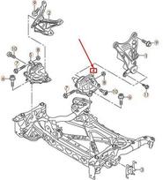 VAG Variklio Ložė Audi A8 S8 Quattro 2014 2017 Originalus 4H0199381CC