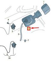 VAG Audi A3 S3 degalų bako dangtelio įdėklas originalus 8V4809906D