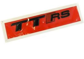 VAG AUDI TTRS Galinis bagažinės ženkliukas Juoda emblema Lipdukas Originalus 8S0853740A