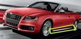 VAG Naujas originalus AUDI A5 S5 šoninis sparnas kairėje pusėje, paruoštas dažymui, akmenų smūgių apsaugai 8T0854931AGRU OEM