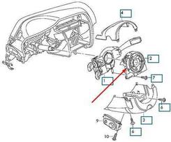 VAG AUDI A4 B8 vairo rato slydimo žiedas squib 8K0953568M NAUJAS ORIGINALUS