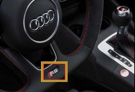 VAG Naujas originalus Audi RS3 vairo ženklo emblema 8W0419685G OEM