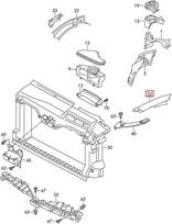 VAG Originali šoninė dalis kairiojo viršutinio ratų gaubto VW Scirocco 1K8809145