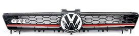VAG NAUJAS ORIGINALUS VW GOLF GTI MK7 2013-2016 PRIEKINIS VIRŠUTINIS CENTRINIS GROTELĖS Juodas 5G0853651AJ