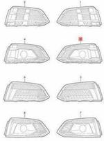 VAG Originali Oro Gido Grotelė Juoda AUDI A5 8W Sportback S5 8W6807681C9B9