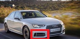 VAG AUDI Originalus A4 S Priekinis Bamperis Apatinis Dešinysis Oro Gidas Grotelės Chromas 8W0807682FRU6
