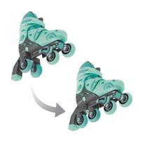 GLOBBER riedučiai Learning Skates 2 in 1, dydis 30-33, mėtiniai, 783-206