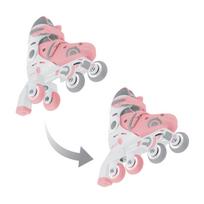 GLOBBER riedučiai Learning Skates 2 in 1, dydis 30-33, pasteliniai rožiniai, 783-210