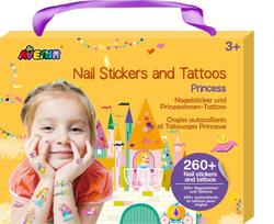 Avenir 260+ nagų lipdukų ir tatuiruočių „Princesės“