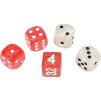 Philos Backgammon Dice Set red/white 16 mm
