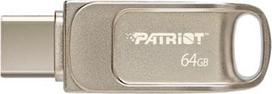 Patriot Memory Tab T560 64GB USB flash drive Dual USB 120MB/s (PS64GT560DS5D) Silver
