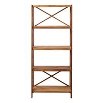 Iš ąžuolo masyvo pastatoma lentyna natūralios spalvos 70x161 cm X-Shelf – Unique Furniture