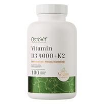 OstroVit Vitaminas D3 4000 TV + K2 VEGE - 100 tablečių