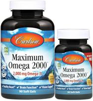 Carlson Labs Maximum Omega 2000 - 90 + 30 gelių