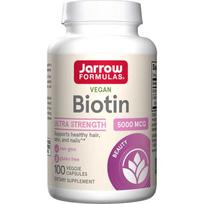 Jarrow Formulas biotinas, 5000 mcg - 100 kapsulių