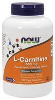 NOW Foods L - karnitinas, 500 mg - 180 kapsulių
