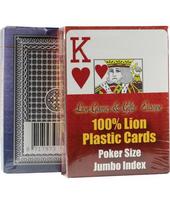Lion Poker Cards Single 100% Plastic, Poker