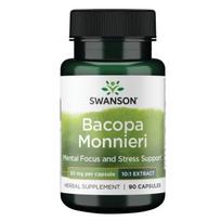 Swanson Bacopa Monnieri 10:1 ekstraktas, 50 mg – 90 kapsulių