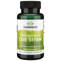 Swanson pilno spektro avižiniai šiaudeliai, 400 mg – 60 kapsulių