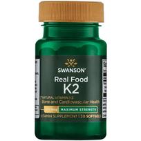 Swanson vitaminas K - 2 – natūralus, 200 mcg – 30 kapsulių