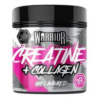 Warrior kreatinas + kolagenas, be skonio - 270 g