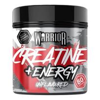 Warrior kreatinas + energija, be skonio - 360 g