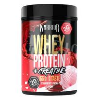 Warrior išrūgų baltymai + kreatinas, braškių kremas - 500 g