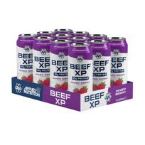 Applied Nutrition Beef XP skardinės su mišriomis uogomis – 12 x 500 ml.