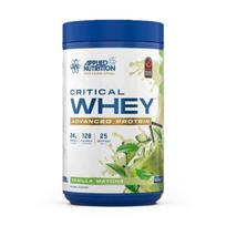 Applied Nutrition Critical Whey išrūgų milteliai, vanilės ir mačios skonio – 825 g