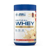 Applied Nutrition Critical Whey, baltojo šokolado ir lazdyno riešutų skonio – 825 g