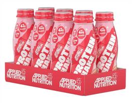 Applied Nutrition baltymų kokteilis su braškėmis ir grietinėle – 8 x 500 ml.