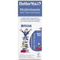 BetterYou multivitaminų vaikams skirtas kasdienis burnos purškalas su šokolado ir zefyrų skoniu – 25 ml.