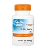 Doctor's Best pilnai aktyvus vitaminas B12, 1500 mcg – 180 kapsulių