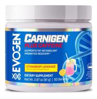 Evogen Carnigen Plus kofeino skonio braškių limonadas – 81 g