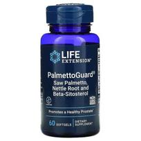 Life Extension PalmettoGuard sabalpalmės/dilgėlių šaknų kapsulės su beta - sitosteroliu – 60 kapsulių