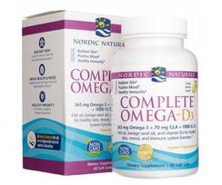 Nordic Naturals Complete Omega - D3, 565 mg citrinų skonio – 60 kapsulių