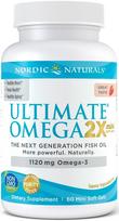 Nordic Naturals Ultimate Omega 2X Mini, 1120 mg braškių skonio – 60 mini kapsulių