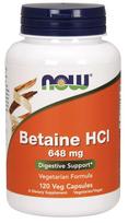 NOW Foods Betaine HCl, 648 mg - 120 kapsulių