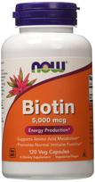 NOW Foods Biotinas, 5000 mcg - 120 kapsulių