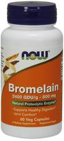 NOW Foods Bromelain, 500 mg - 60 kapsulių