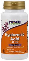 NOW Foods hialurono rūgštis su MSM, 50 mg - 60 kapsulių