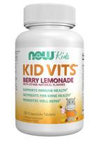 NOW Foods Kid Vits, uogų limonadas – 120 kramtomųjų tablečių