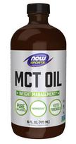 NOW Foods MCT aliejus, grynas skystis – 473 ml.