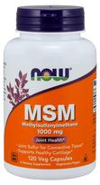 NOW Foods MSM metilsulfonilmetanas, 1000 mg - 120 kapsulių