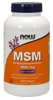 NOW Foods MSM metilsulfonilmetanas, 1500 mg - 200 tablečių