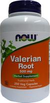 NOW Foods valerijonų šaknis, 500 mg – 250 kapsulių