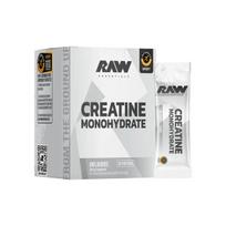 Raw Nutrition kreatino monohidrato lazdelių pakuotės, be skonio – 30 x 5 g