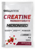 Skill Nutrition mikronizuotas kreatino monohidratas, uogų skonio – 6 g (1 porcija)