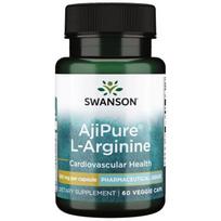 Swanson AjiPure L - argininas, 500 mg – 60 kapsulių