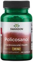 Swanson polikozanolis, 20 mg – 60 kapsulių